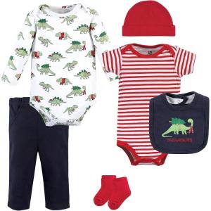 image:imageHudson Baby Unisex Baby Cotton Layette SetChristmasaurus