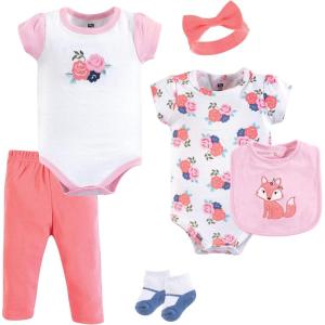 image:imageHudson Baby Unisex Baby Cotton Layette SetFloral Fox