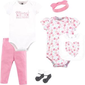 image:imageHudson Baby Unisex Baby Cotton Layette SetFlower Heart