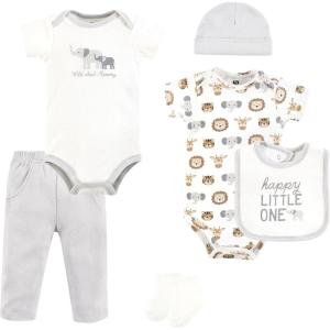 image:imageHudson Baby Unisex Baby Cotton Layette SetHappy Little One Safari