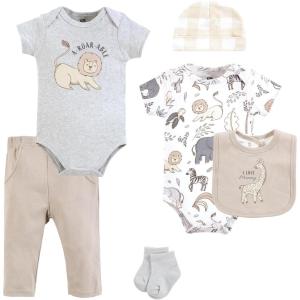 image:imageHudson Baby Unisex Baby Cotton Layette SetNeutral Safari
