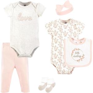 image:imageHudson Baby Unisex Baby Cotton Layette SetPink Taupe Darling