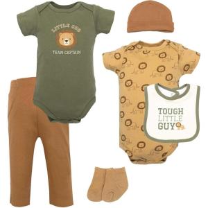 image:imageHudson Baby Unisex Baby Cotton Layette SetTough Guy Lion