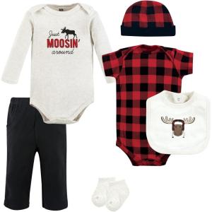 image:imageHudson Baby Unisex Baby Cotton Layette SetWinter Moose