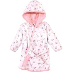image:imageHudson Baby Unisex Baby Cotton Rich BathrobePink Gray Floral