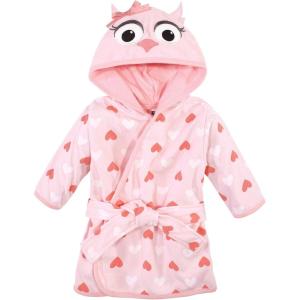 image:imageHudson Baby Unisex Baby Cotton Rich BathrobePink Owl