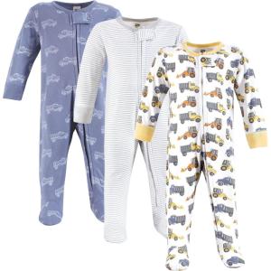 image:imageHudson Baby Unisex Baby Cotton Sleep and PlayConstruction Trucks