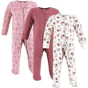image:imageHudson Baby Unisex Baby Cotton Sleep and PlayMauve Floral Love
