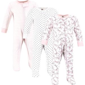 image:imageHudson Baby Unisex Baby Cotton Sleep and PlayPink Bows