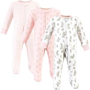 image:imageHudson Baby Unisex Baby Cotton Sleep and PlayPink Bunny