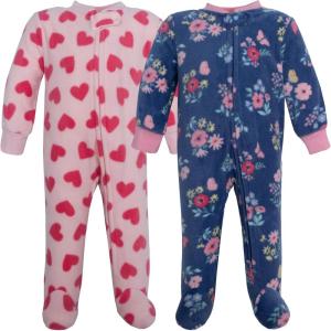 image:imageHudson Baby Unisex Baby Fleece Sleep and PlayBlue Butterfly Floral