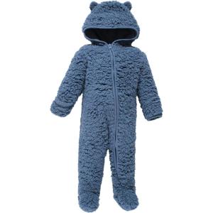 image:imageHudson Baby Unisex Baby Fleece Sleep and PlayCoronet Blue