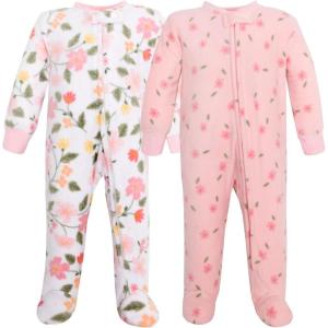 image:imageHudson Baby Unisex Baby Fleece Sleep and PlayFamily Floral