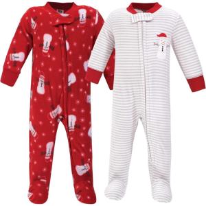 image:imageHudson Baby Unisex Baby Fleece Sleep and PlaySanta Snowman