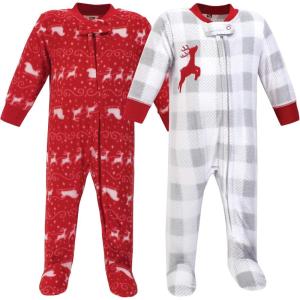 image:imageHudson Baby Unisex Baby Fleece Sleep and PlaySantas Sleigh