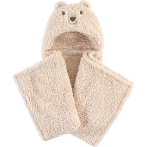 image:imageHudson Baby Unisex Baby Plush Animal Face Bathrobe Pink Floral 09 MonthsCozy Bear