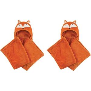 image:imageHudson Baby Unisex Baby Plush Animal Face Bathrobe Pink Floral 09 MonthsOrange Fox