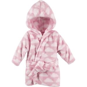 image:imageHudson Baby Unisex Baby Plush Animal Face Bathrobe Pink Floral 09 MonthsPink Clouds