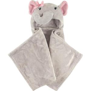 image:imageHudson Baby Unisex Baby Plush Animal Face Bathrobe Pink Floral 09 MonthsPretty Elephant