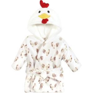 image:imageHudson Baby Unisex Baby Plush Animal Face Bathrobe Pink Floral 09 MonthsRooster