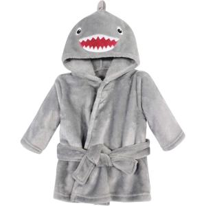 image:imageHudson Baby Unisex Baby Plush Animal Face Bathrobe Pink Floral 09 MonthsShark