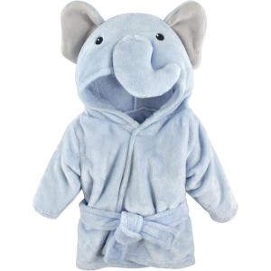 image:imageHudson Baby Unisex Baby Plush Animal Face BathrobeBlue Elephant