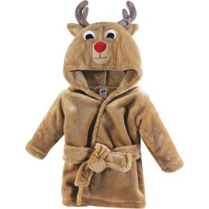 image:imageHudson Baby Unisex Baby Plush Animal Face BathrobeBoy Reindeer