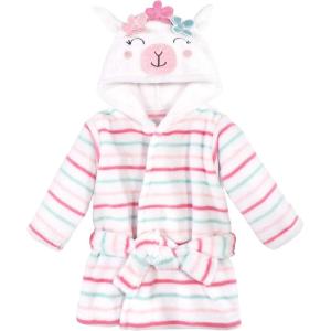 image:imageHudson Baby Unisex Baby Plush Animal Face BathrobeFlower Llama