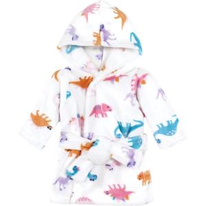 image:imageHudson Baby Unisex Baby Plush Animal Face BathrobeGirl Dinosaur