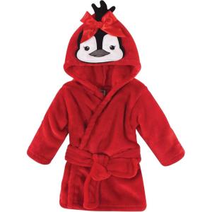 image:imageHudson Baby Unisex Baby Plush Animal Face BathrobeGirl Penguin