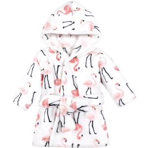 image:imageHudson Baby Unisex Baby Plush Animal Face BathrobePink Flamingo