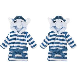image:imageHudson Baby Unisex Baby Plush Animal Face BathrobePirate Elephant