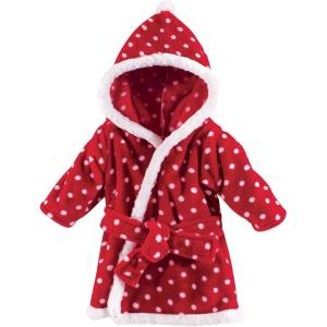 image:imageHudson Baby Unisex Baby Plush Animal Face BathrobeRed Polka Dot