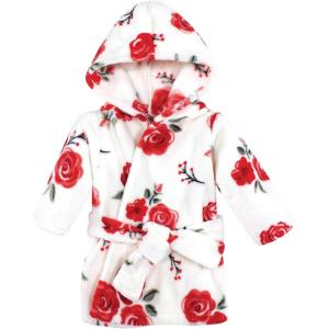 image:imageHudson Baby Unisex Baby Plush Animal Face BathrobeRed Rose