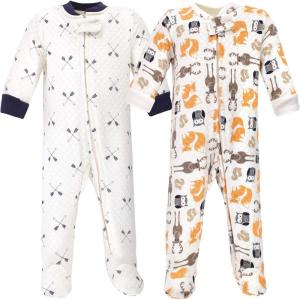 image:imageHudson Baby Unisex Baby Premium Quilted Zipper Sleep and PlayBoy Forest