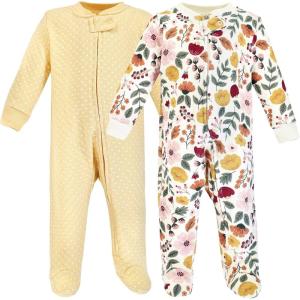 image:imageHudson Baby Unisex Baby Premium Quilted Zipper Sleep and PlayFall Botanical