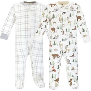 image:imageHudson Baby Unisex Baby Premium Quilted Zipper Sleep and PlayForest Animals