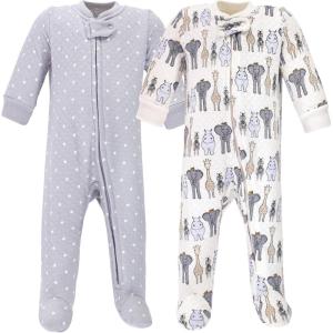 image:imageHudson Baby Unisex Baby Premium Quilted Zipper Sleep and PlayRoyal Safari