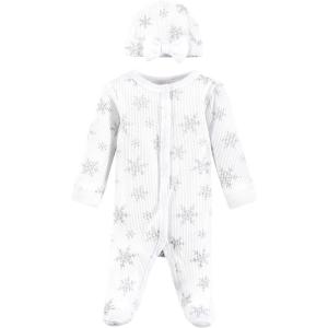 image:imageHudson Baby Unisex Baby Thermal Preemie Sleep and Play and CapSnowflake