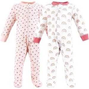 image:imageHudson Baby Unisex Baby Thermal Zipper Sleep and Play 2pkCreative Rainbows