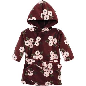 image:imageHudson Baby Unisex BabyMink with Faux Fur Lining Pool and Beach Robe CoverupsBurgundy Floral