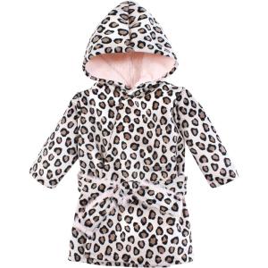 image:imageHudson Baby Unisex BabyMink with Faux Fur Lining Pool and Beach Robe CoverupsLeopard Pink
