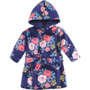 image:imageHudson Baby Unisex BabyMink with Faux Fur Lining Pool and Beach Robe CoverupsNavy Bold Floral