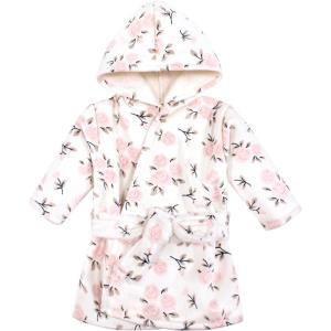 image:imageHudson Baby Unisex BabyMink with Faux Fur Lining Pool and Beach Robe CoverupsNeutral Pink Floral