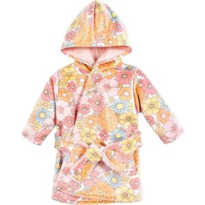 image:imageHudson Baby Unisex BabyMink with Faux Fur Lining Pool and Beach Robe CoverupsPeace Love Flowers