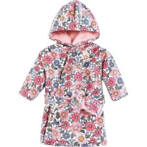 image:imageHudson Baby Unisex BabyMink with Faux Fur Lining Pool and Beach Robe CoverupsPink Blue Pretty Floral