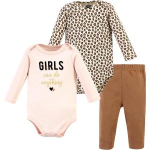 image:imageHudson Baby Unisex Cotton Bodysuit and Pant SetCinnamon Hearts Long Sleeve