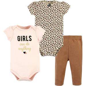 image:imageHudson Baby Unisex Cotton Bodysuit and Pant SetCinnamon Hearts Short Sleeve