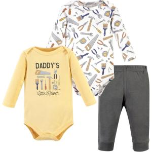 image:imageHudson Baby Unisex Cotton Bodysuit and Pant SetConstruction Work