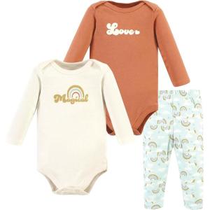 image:imageHudson Baby Unisex Cotton Bodysuit and Pant SetMagical Rainbow